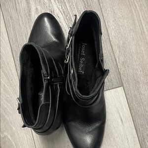 Josef Seibel Black Ankle Boots for Women